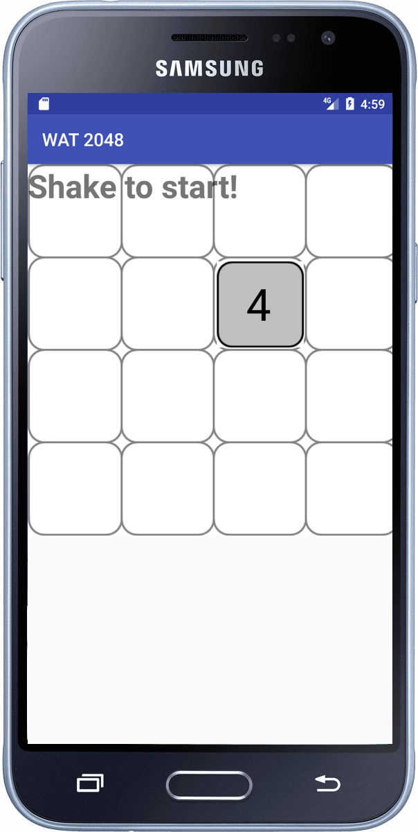 WAT 2048 game screen